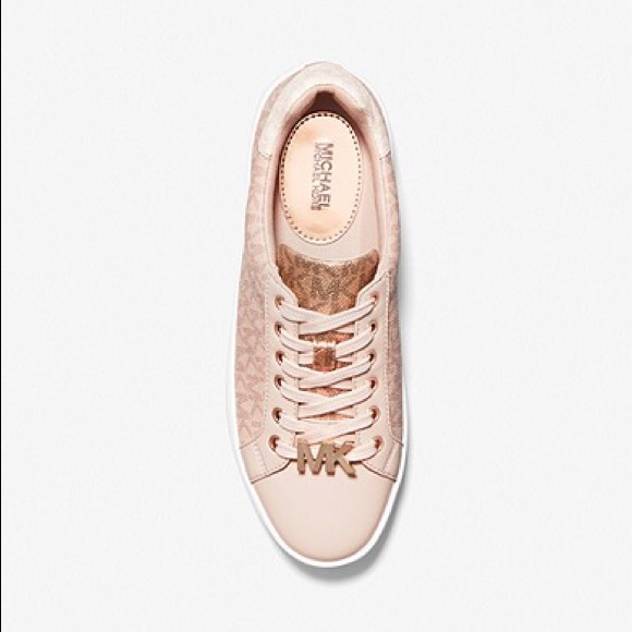 👑- Michael Kors Poppy ColorBlock Logo Sneaker in Ballet size 9 *NIB* - Picture 3 of 8